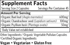 Bowelcare organic supplement facts