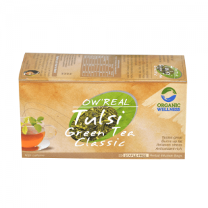 Organic Wellness Real Tulsi Green Tea Classic, 25 Tea Bags